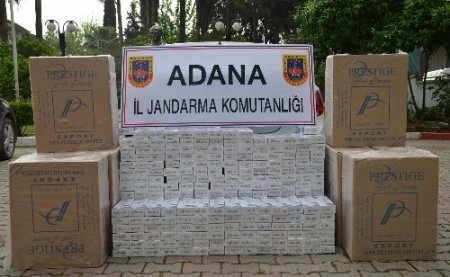 Adana'da 188 bin paket çak sigara ve 38 kilo esrar ele geçirildi