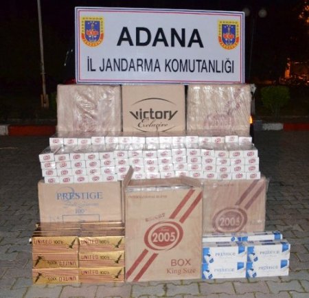 Adana'da 35 bin paket kaçak sigara, 52 kilo esrar ele geçirildi