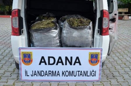 Adana'da 63 kilo esrar ele geçirildi