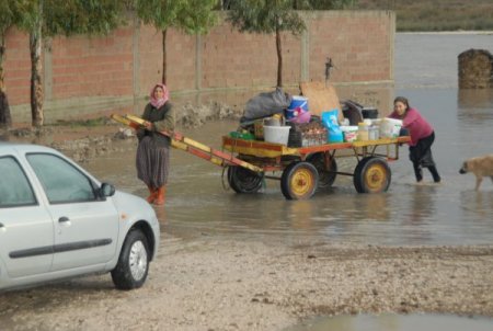Adana'da kanallar taştı köyler ve tarım arazileri su altında kaldı