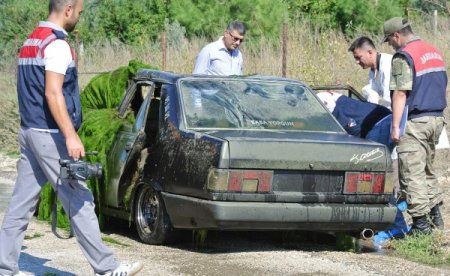 Adana’da kaybolan otomobil Osmaniye'de sulama kanalında bulundu