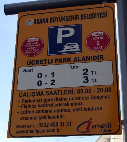 Adanalı Park Ücretini Adıyamanlı'dan Daha Çok Ödüyor