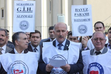 Adliye çalışanlarının 'hak' eylemi