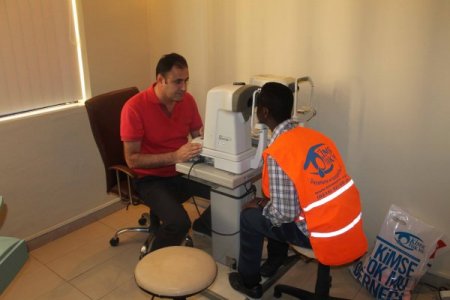 Afrikalı öğrenciler, sağlık taramasından geçirildi