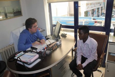 Afrikalı öğrenciler, sağlık taramasından geçirildi