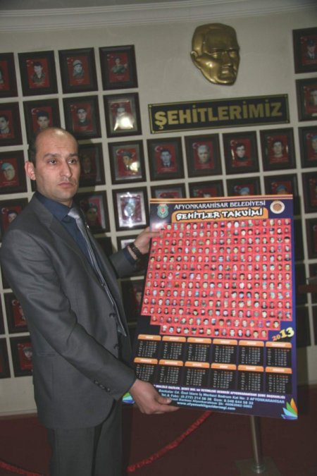 Afyon'da 2013 Şehitler Takvimi hazırlandı