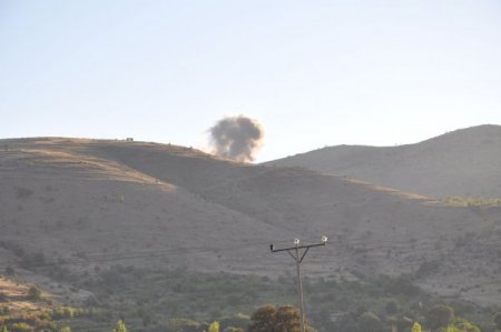 Afyonkarahisar'da araziden toplanan el bombaları imha edildi