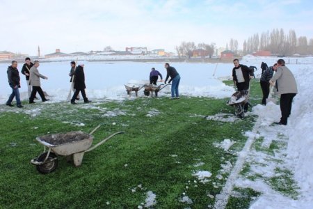 Ağrı GHSİM: Tüm Sentetik Yüzeyli Çim sahalarımız hizmete hazır