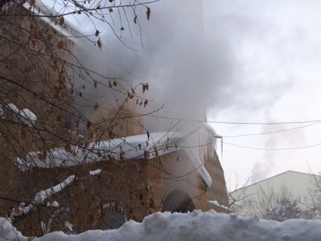 Ağrı'da Cami Yangını