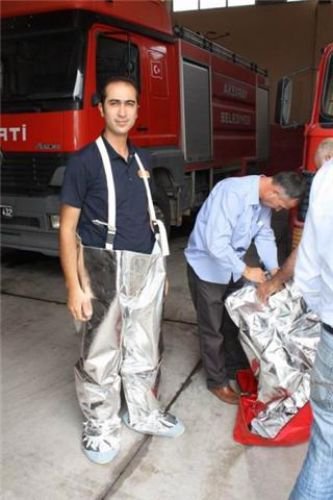 Aksaray İtfaiyesine Yanmaz Kıyafet