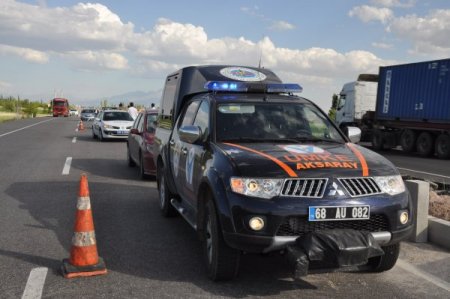 Aksaray Valisinin Uğurlama Konvoyunda Kaza