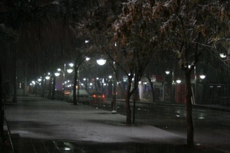 Aksaray’da kar yağışı