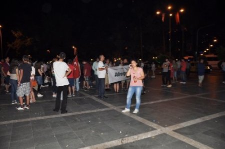 Alanya'da sabahlara kadar eylem sürdü