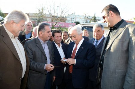 Aldırmaz, Hadırlı'da kurbanlarla karşılandı