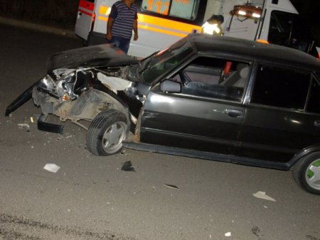 Alkollü sürücü başka bir alkollü sürücüye çarptı: 2 yaralı