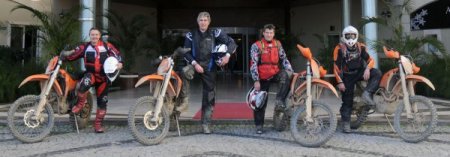 Alman motokros ekibi Alanya'da kampa girdi