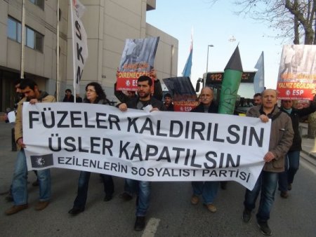 Almanya Başkonsolosluğu’nda füzeli eylem