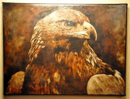 Amasya’da deri üzerine işlenmiş resim sergisi açıldı