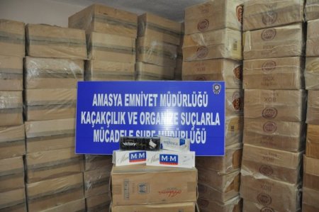 Amasya'da Kaçak Sigara Operasyonu