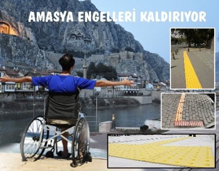 Amasya’da kaldırımlar artık engelsiz olacak