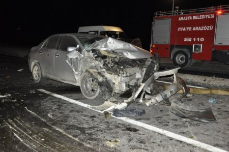 Amasya'da kaza: 2 ölü, 3 yaralı