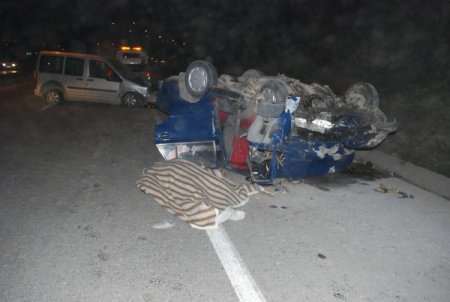 Amasya’da trafik kazası: 1 ölü, 2 yaralı