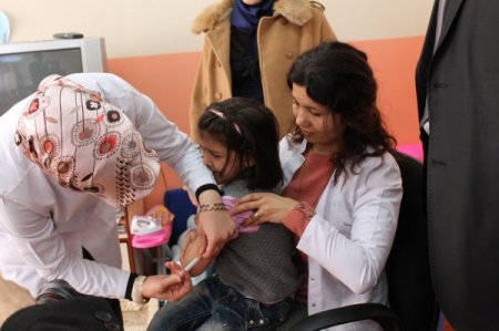 Anaokullarında kızamık hastalığına karşı aşılama çalışması başlatıldı