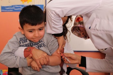 Anaokullarında kızamık hastalığına karşı aşılama çalışması başlatıldı