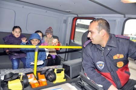 Anaokullu minikler Kırşehir itfaiyesini ziyaret etti