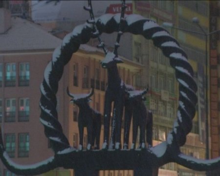Ankara’dan kar manzaraları