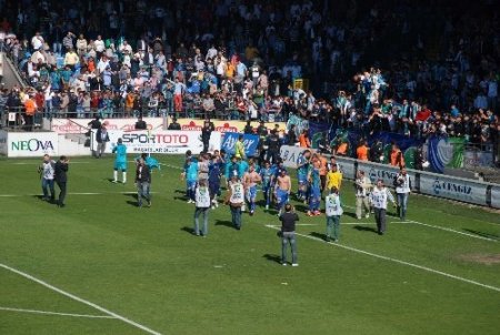 Ankaragücü'nü 3 - 0 yenen Çaykur Rizespor Süper Lig’e çıktı