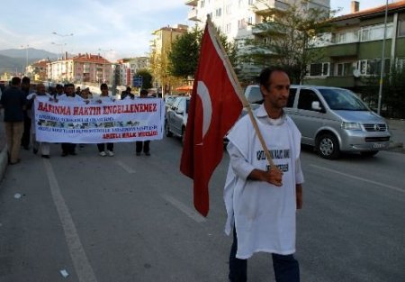 Ankara'ya Yürüyen Depremzedeler Bolu'ya Ulaştı