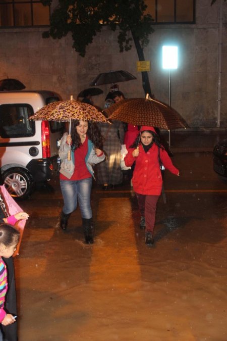 Antakya, yağmura teslim oldu