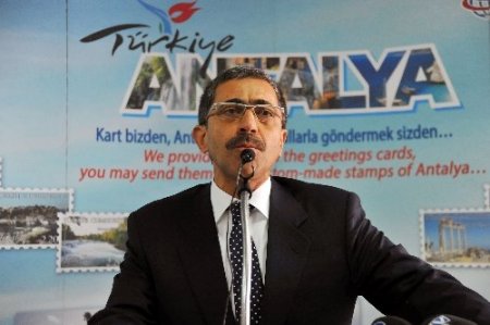 Antalya temalı 8 milyon adet posta pulu piyasada