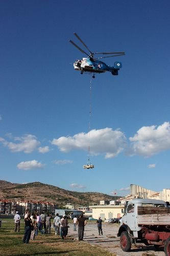 Antik Taş Kapı, Helikopterle Müzeye Taşındı