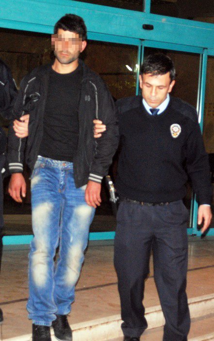 Aracın camını kırarak eşyaları çaldı, polisten kaçamadı