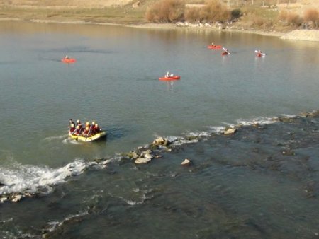 Aralık ayında Muş'ta kano heyecanı yaşandı