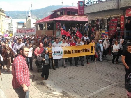 Artvin'de 'Madene Hayır' mitingi