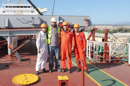Asrın projesi için ilk borular Seka Limanı'na geldi