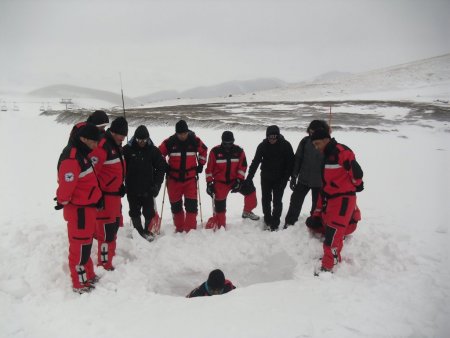 ASYA ekibi ilk çığ tatbikatını başarı ile gerçekleştirdi