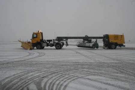 Atatürk Havalimanı’ndan kar manzaraları