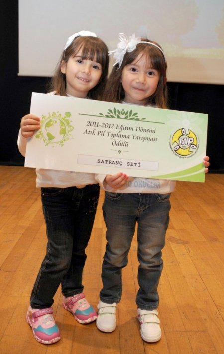 Atık pil toplayan okullar ödüllendirildi
