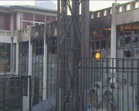 ATO binasındaki hasar gün aydınlanınca ortaya çıktı