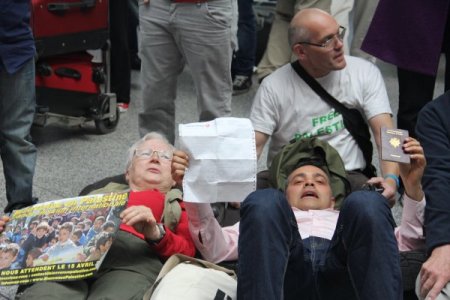 Avrupalı Aktivisler İsrail'i Protesto Etti