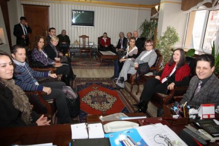 Avrupalı eğitimciler Başkan Nevzat Palta’yı ziyaret etti