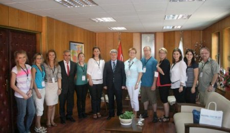 Avrupalı eğitimcilerden Milli Eğitim Müdürü Gülsar’a ziyaret