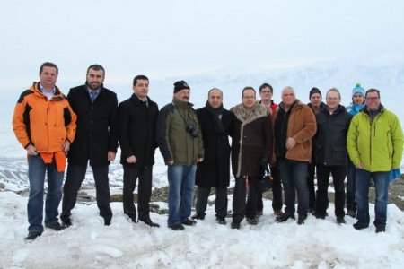 Avusturyalı heyet Ergan Dağı Kayak Tesisi'ni gezdi