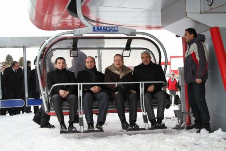 Avusturyalı heyet Ergan Dağı Kayak Tesisi'ni gezdi