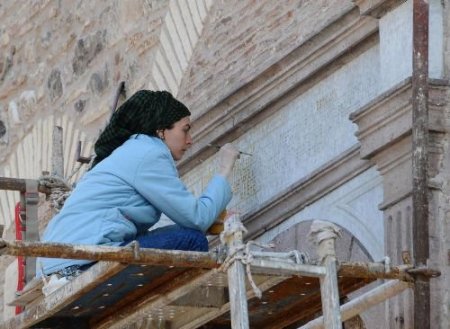 Ayavukla Kilisesi'nin Tarihi Figürleri Onarılıyor