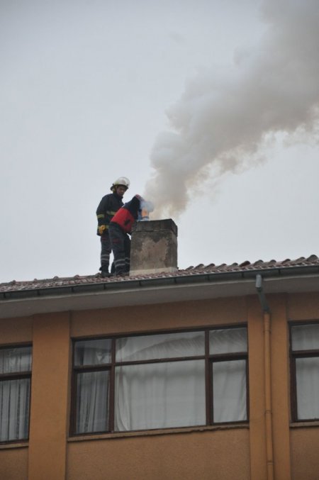 Baca yangını korkuttu
